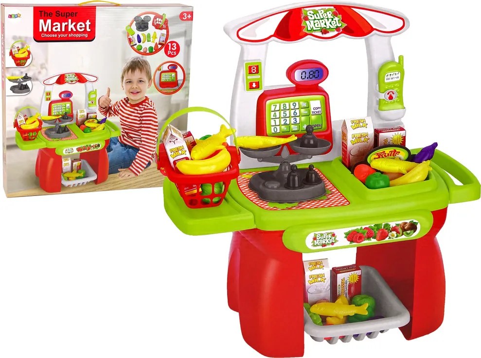 LEAN Toys Súprava váh na nákup potravín v supermarketoch