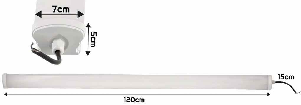 BERGE LED panel LEO - 120cm - 50W - 230V - neutrálna biela