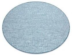 styldomova Šnúrkový koberec sizal loft 21198 strieborno/modrý kruh