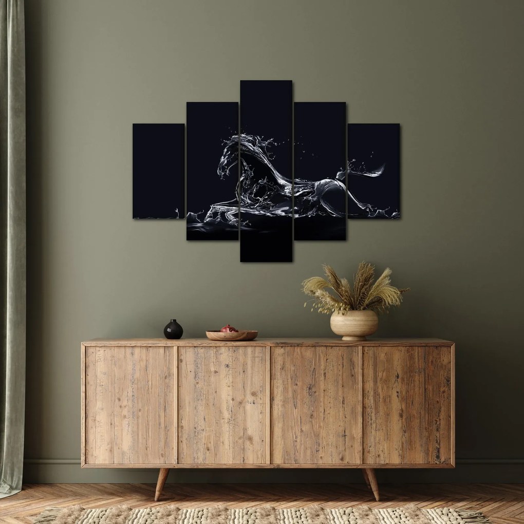 Obraz - Kôň a voda (150x105 cm)