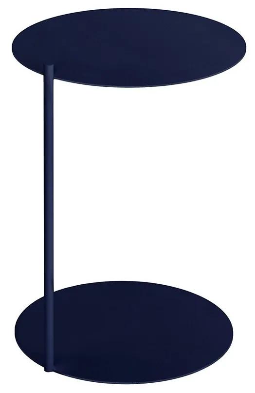 Modrý odkladací stolík Ande 40 × 40 × 55 cm