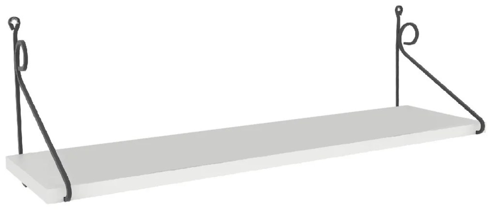 Malá nástenná polička Seramoni biela