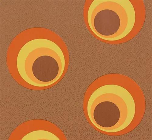 Vliesové tapety, bubliny oranžové, NENA 57235, MARBURG, rozmer 10,05 m x 0,53 m