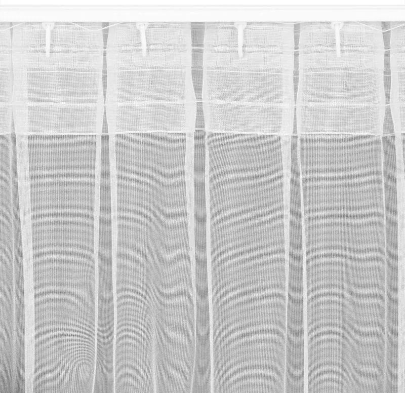 Biela záclona na flex páske TONIA 140x270 cm