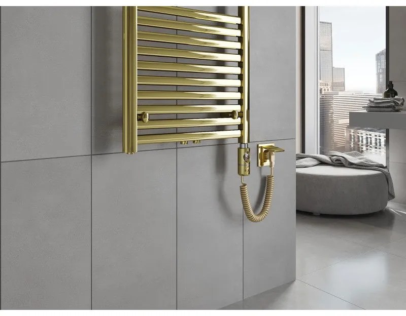 Mexen Hades, elektrické vykurovacie teleso 1500 x 500 mm, 600 W, zlatá lesklá, W104-1500-500-2600-50
