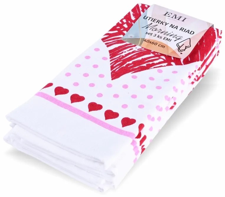 Utierky na riad Love set 3 ks EMI