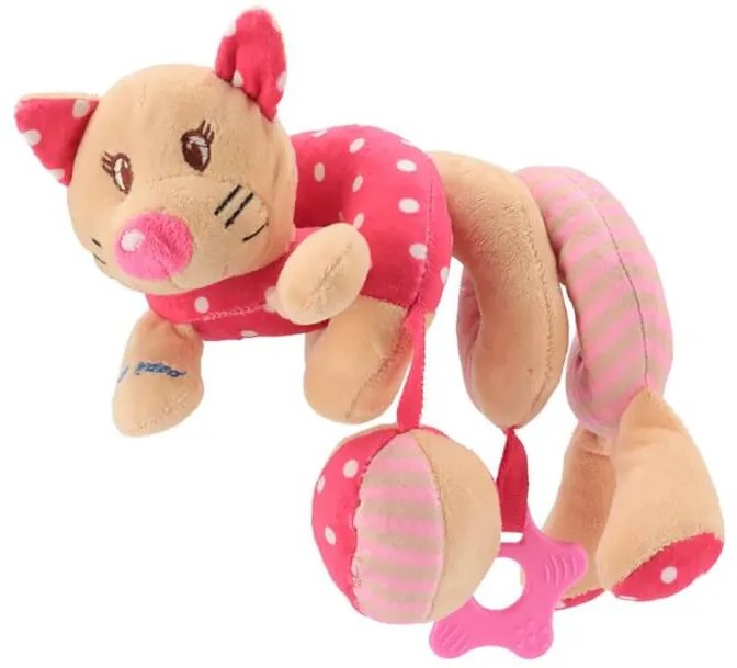 Hračka na postieľku Špirála Mačička ružová