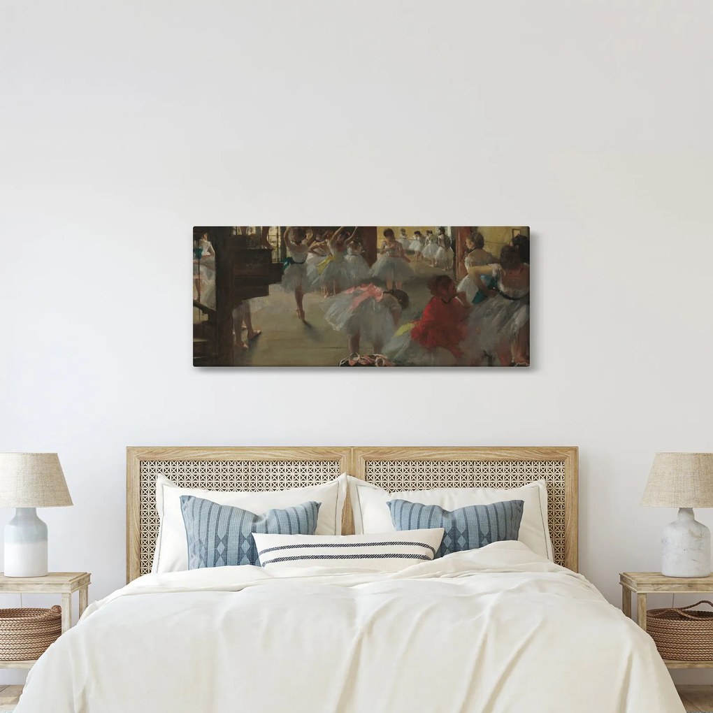 Obraz - Edgar Degas, The Dance Class, reprodukcia (120x50 cm)