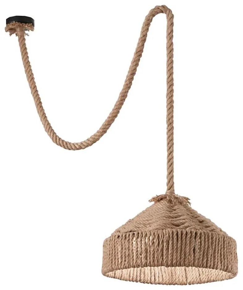 Ideal Lux - Luster na lanku CANAPA 1xE27/15W/230V pr. 41 cm hnedá