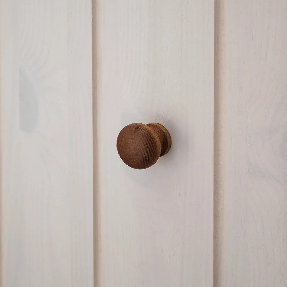 Biela predsieňová zostava z borovicového dreva 55x100x2 cm Anita – Støraa