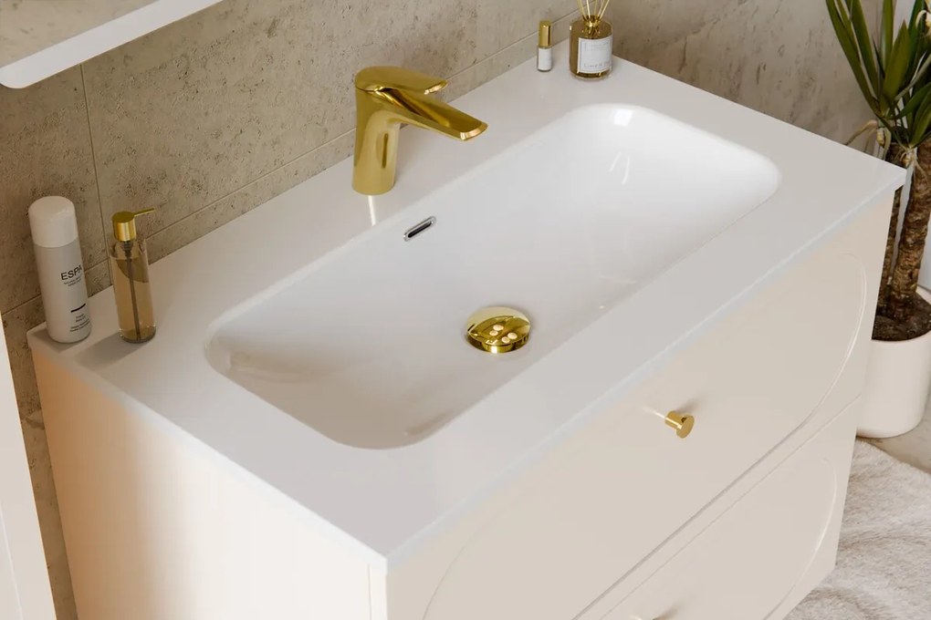 Keramické umývadlo Fly DP 80 cm biele