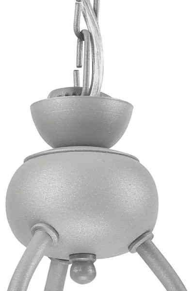 Luster na reťazi RETRO II 3xE27/60W/230V strieborná