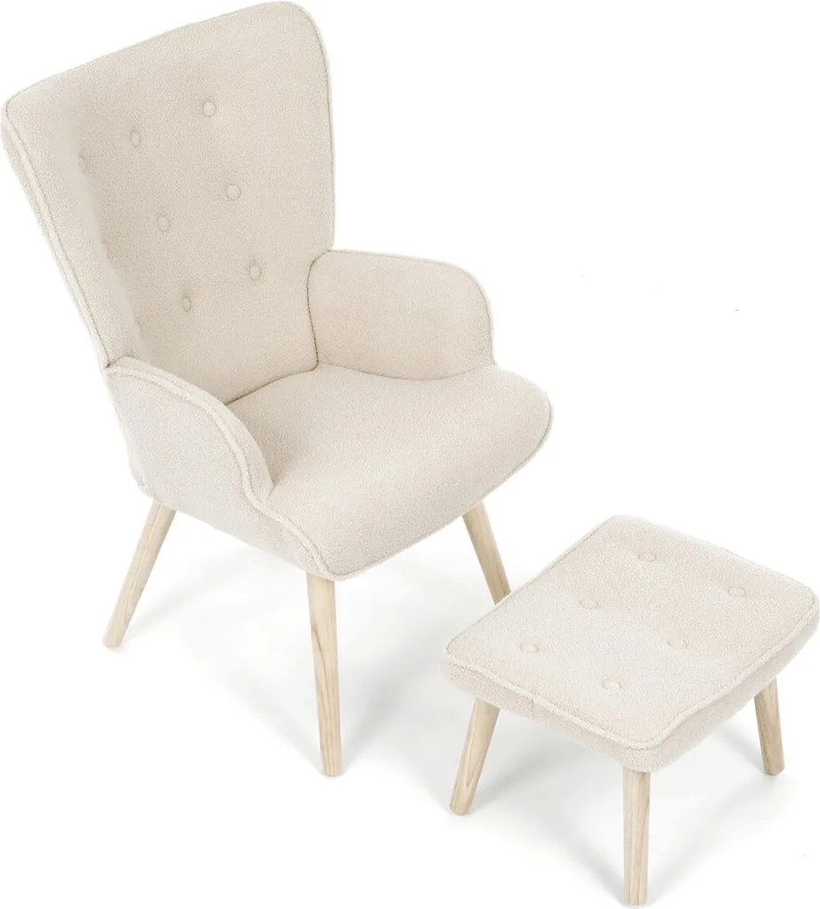 Relaxačné kreslo s podnožou AK-319 Farba: Zelená