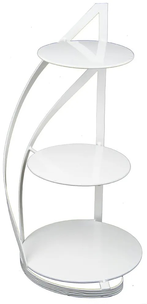 Kovový servírovací podnos Nowell White, 38x60 cm