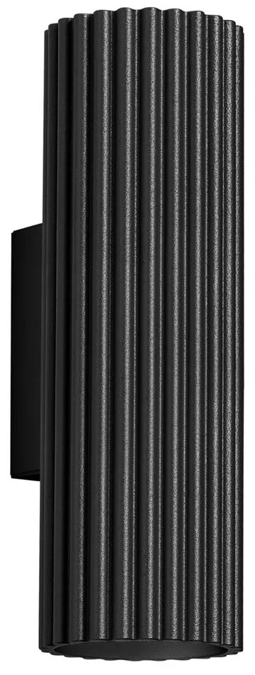 Čierne nástenné svietidlo Gleam – Sollux