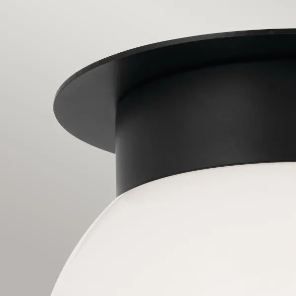 Kichler KL-ALBERS-F-G-BK-Stropné svietidlo ALBERS 1xE27/40W/230V pr.20,3cm čierne