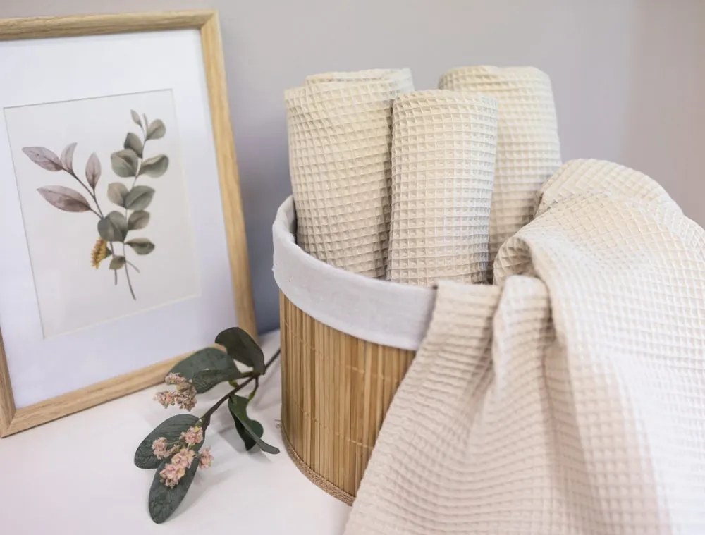 Polášek Vaflová osuška - Šedá | 70 x 140 cm