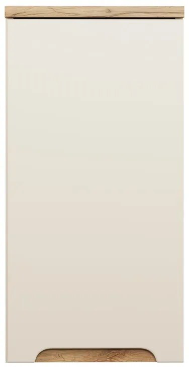 Závesná kúpeľňová skrinka Bali 83-35-1D kašmírová/dub wotan