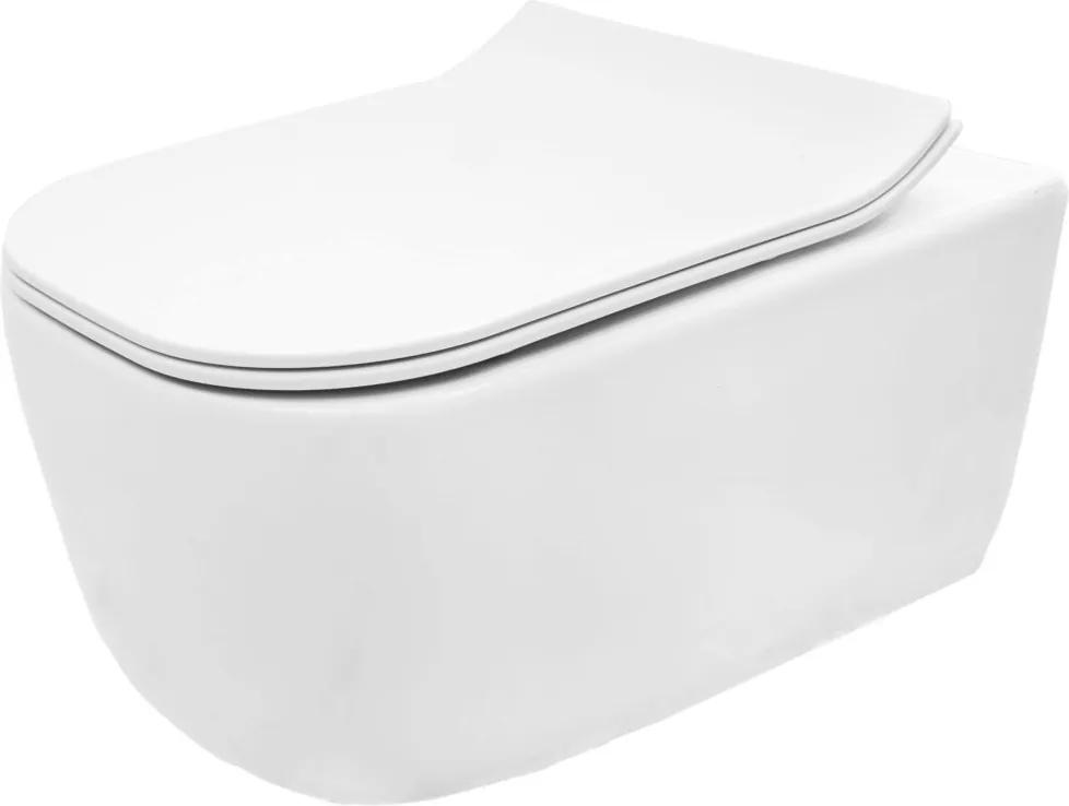 REA MATEO - závesná WC misa 50x35, biela, REA-C1258