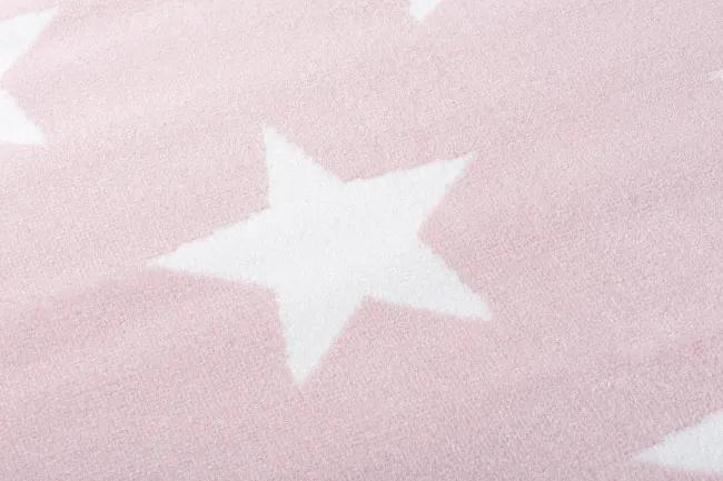 Detský koberec PINKY L896A Stars ružový