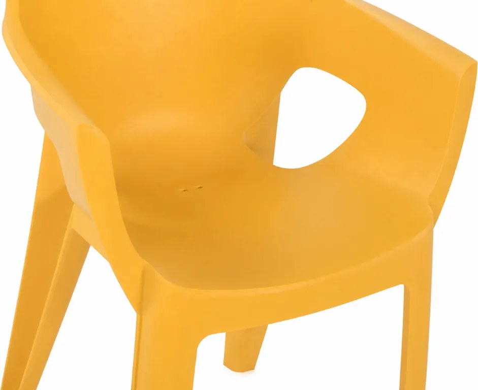 Záhradná jedálenská stolička HARTMAN IVY, žltá