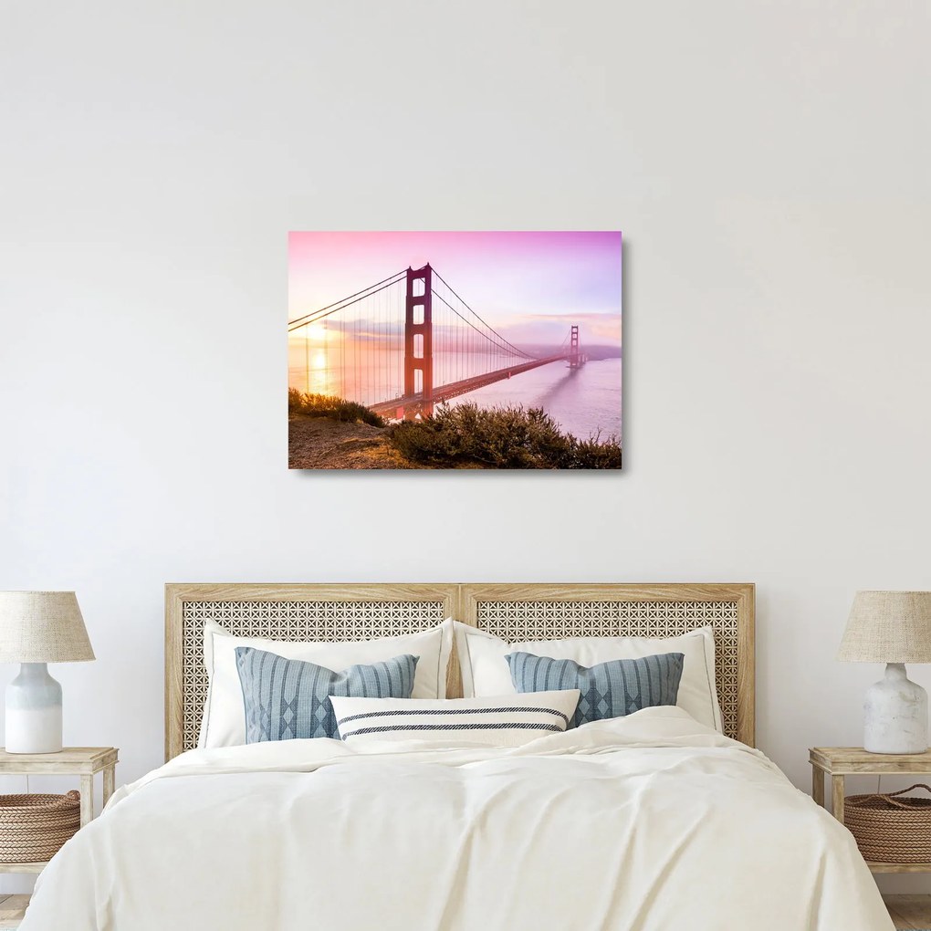 Sklenený obraz - San Francisco (70x50 cm)