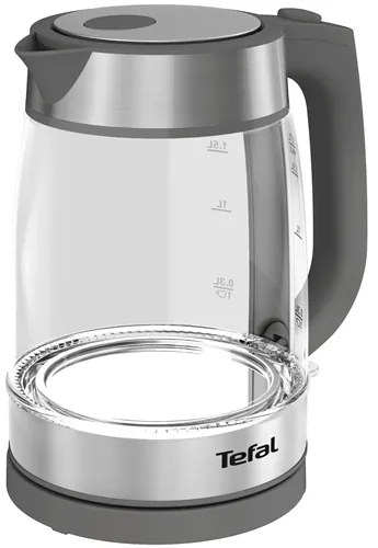 Rýchlovarná kanvica Tefal Glass KI740B30 šedá(rozbalené)