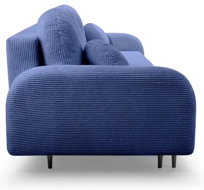 Rozkladacia čalúnená trojmiestna pohovka CLOUDY modrá