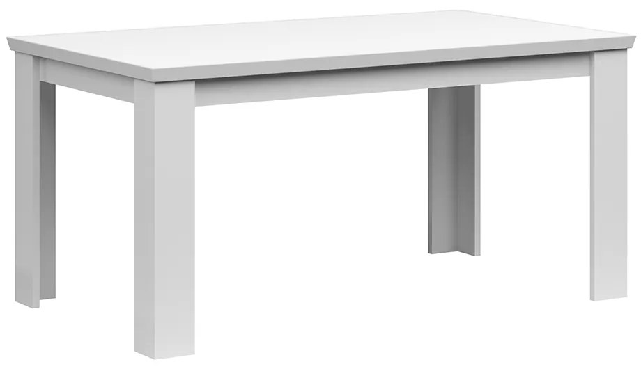 Kondela Rozkladací jedálenský stôl, biela, 160-200x91 cm, ARYAN