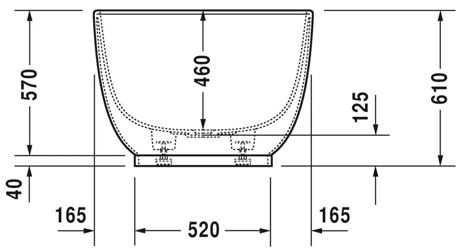 Duravit Luv - Voľne stojaca vaňa 1800x850 mm, s panelom a podstavcom, biela 700434000000000