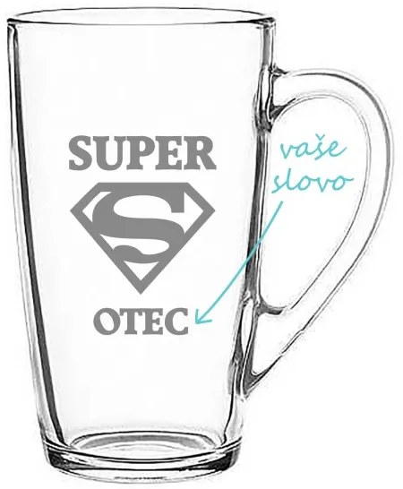 Pieskovaný hrnček Super otec