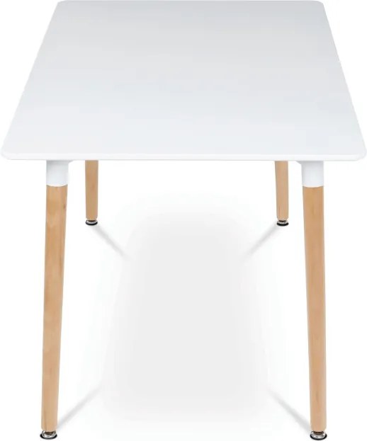 Jedálenský stôl DT-304 biely / naturálny