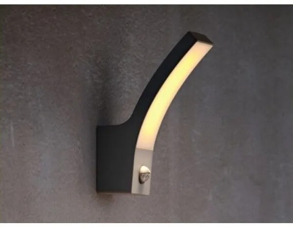 Philips-LED Vonkajšie nástenné svietidlo so senzorom SPLAY LED/12W/230V 2700K IP44