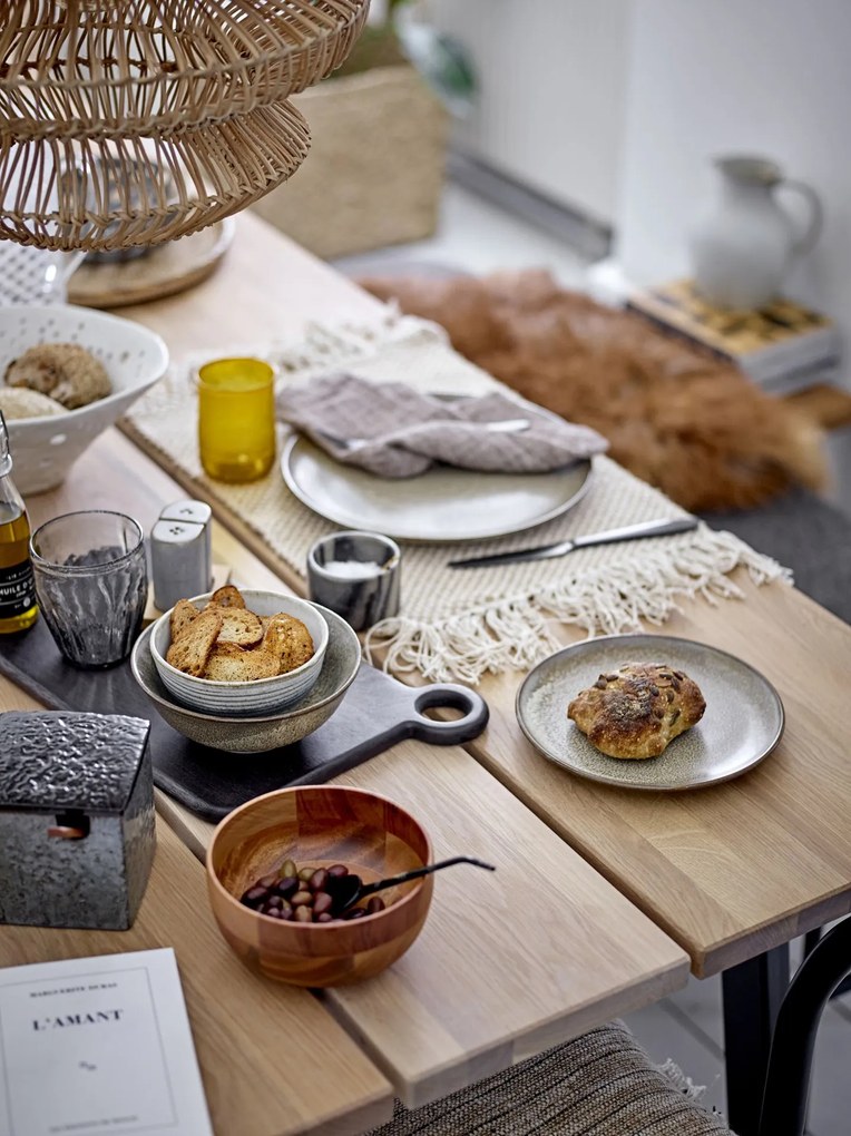 Bloomingville Keramická soľnička a korenička Josefine Bamboo