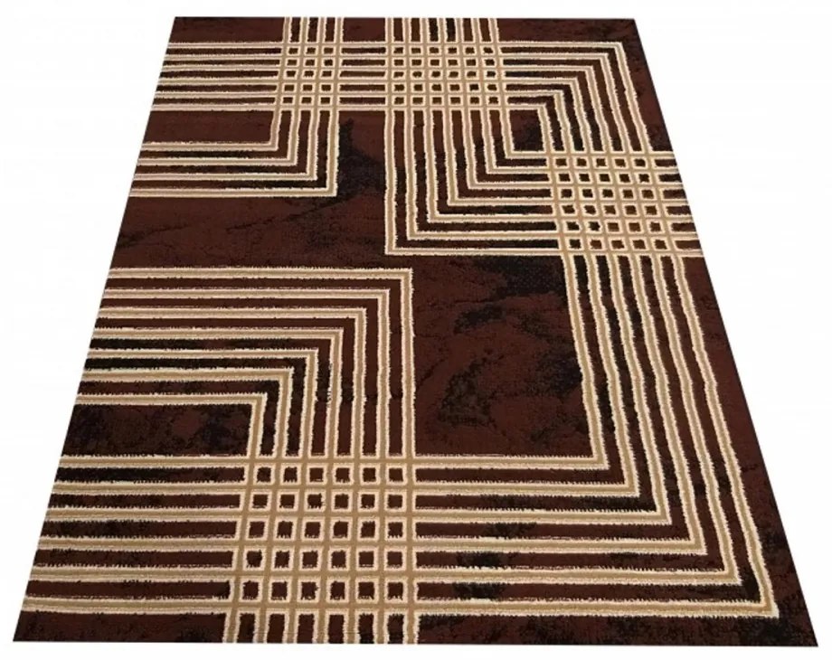 Kusový koberec PP Beta hnedý, Velikosti 80x150cm