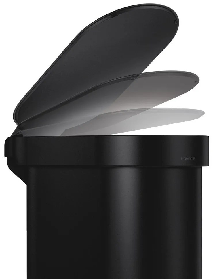 Pedálový oceľový odpadkový kôš 45 l Slim – simplehuman