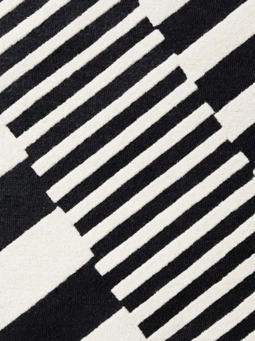 Koberec Elle Decoratio Stryve čierny / biely