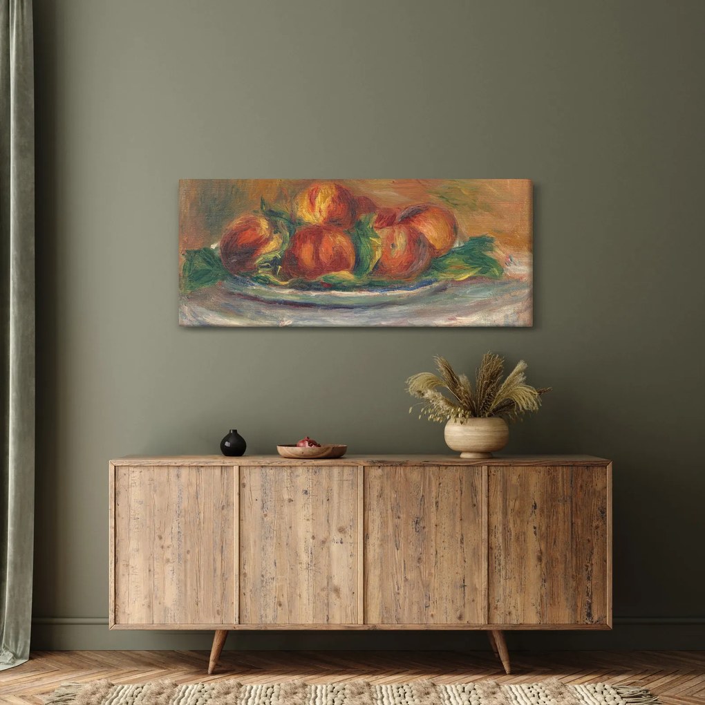 Obraz - Auguste Renoir, Peaches on a Plate, reprodukcia (120x50 cm)