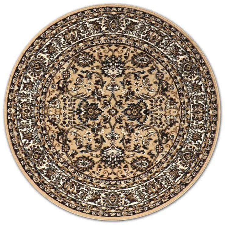 Koberce Breno Kusový koberec PRACTICA kruh 59/EVE, béžová, viacfarebná,160 x 160 cm