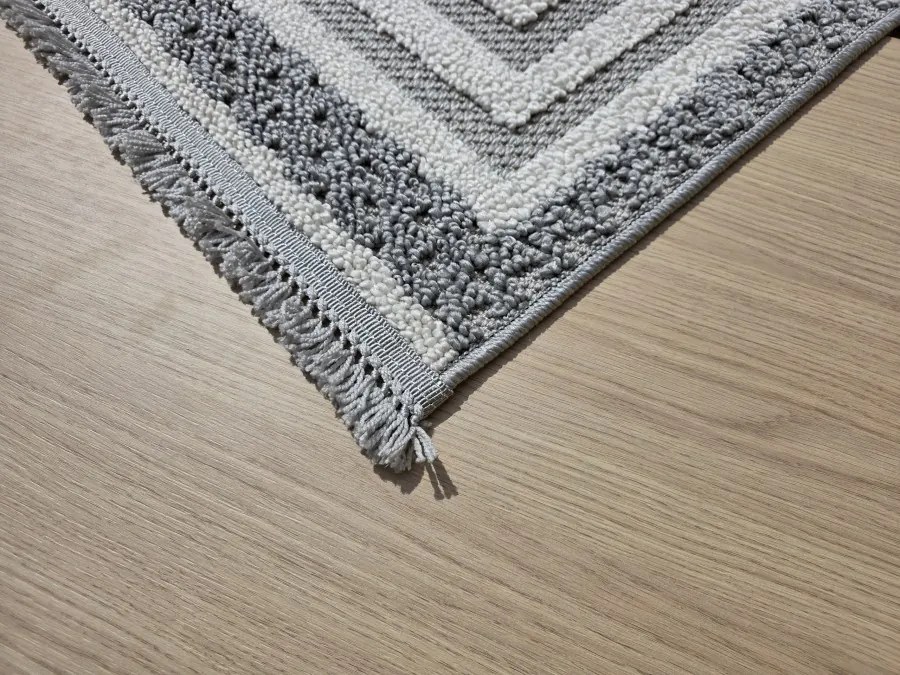 DC Koberec Milano 090 sivá krémová Rozmer: 80×200 cm