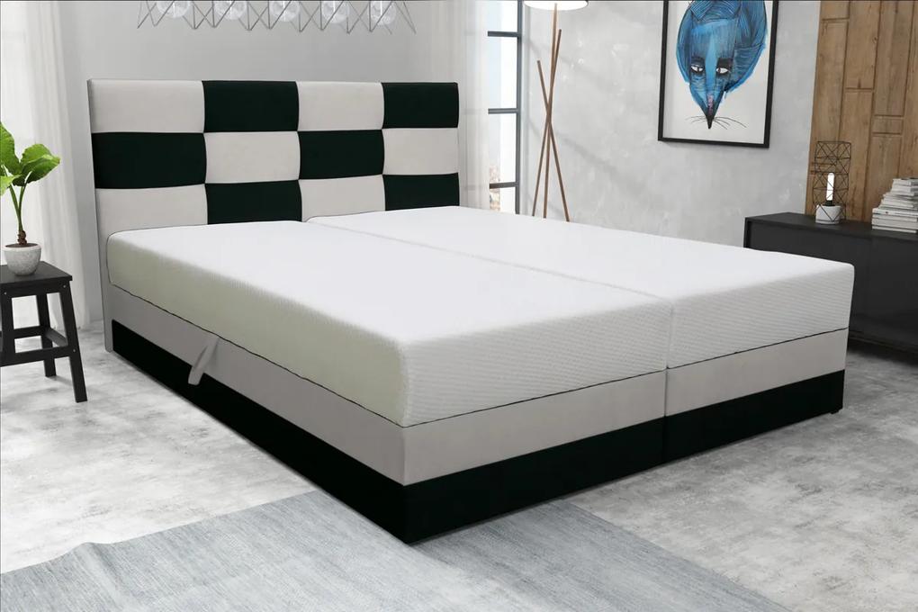 Najlacnejsinabytok MONA čalúnená manželská posteľ 140 x 200 cm, COSMIC 100, 10