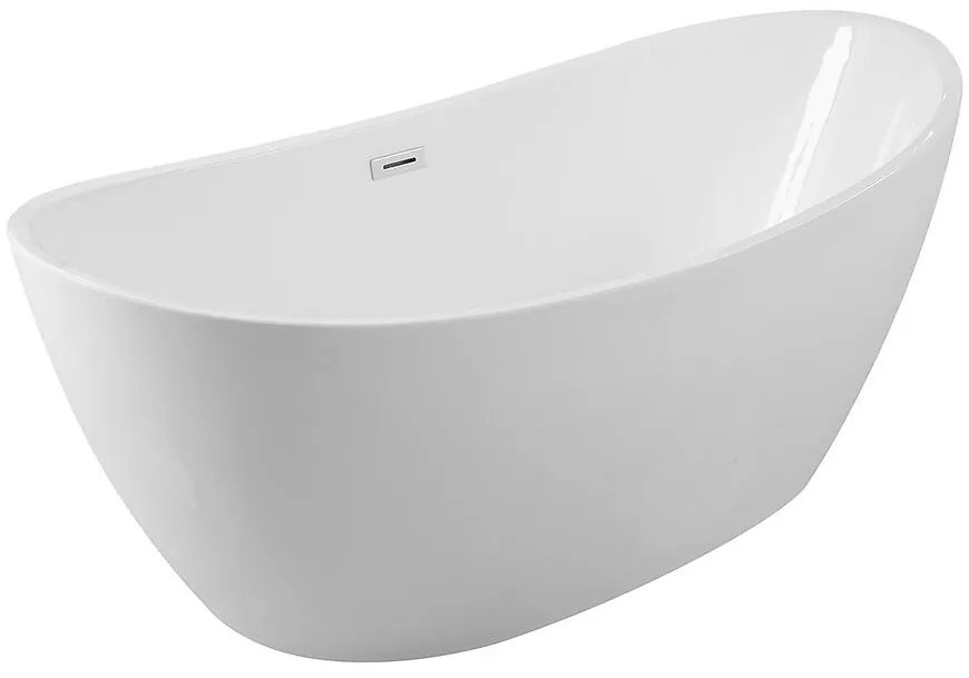 Voľne stojaca vaňa Ayla 170/80 + sifón klik-klak s prepadom čierna