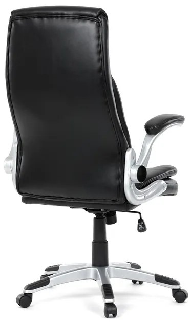 Autronic BONTEC Kancelárske kreslo, hojdací mechanizmus, čierna ekokoža, KA-F1218 BK Farba: Šedá
