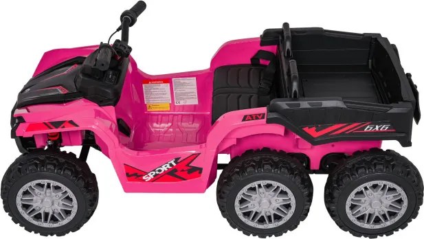 Elektrická štvorkolka Quad Sport TX 4 × 4 ružová