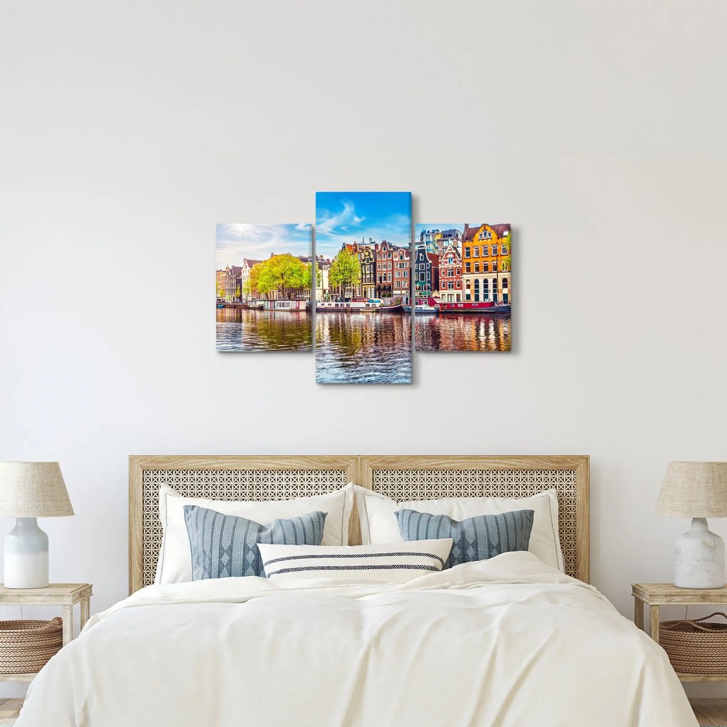 Obraz - Tancujúce domy, Amsterdam (90x60 cm)