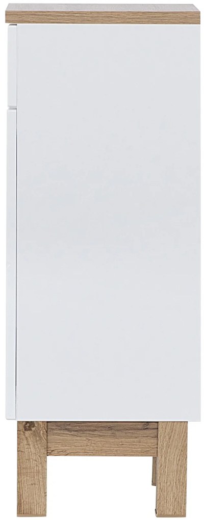 Kúpeľňová stojaca skrinka BALI biela - nízka spodná