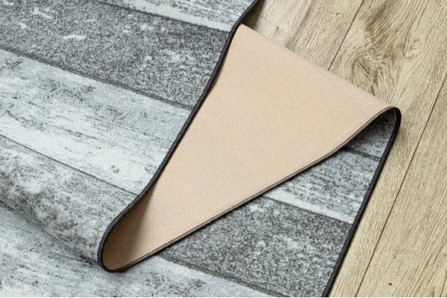 Protišmykový behúň DESKI sivý - Výpredaj