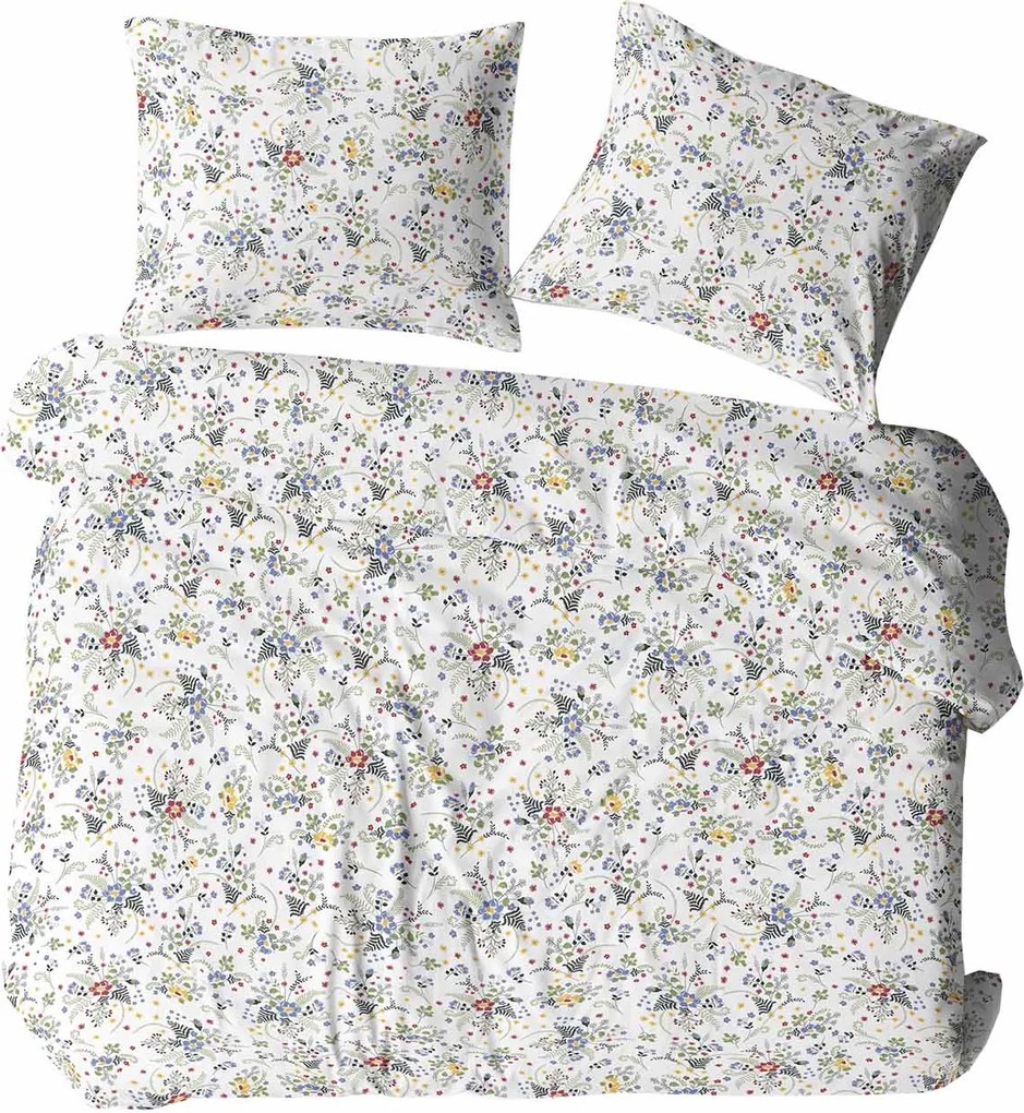 KREPOVÉ OBLIEČKY KORALOVE 140X200 CM, 1KS 70X80 CM KVETY