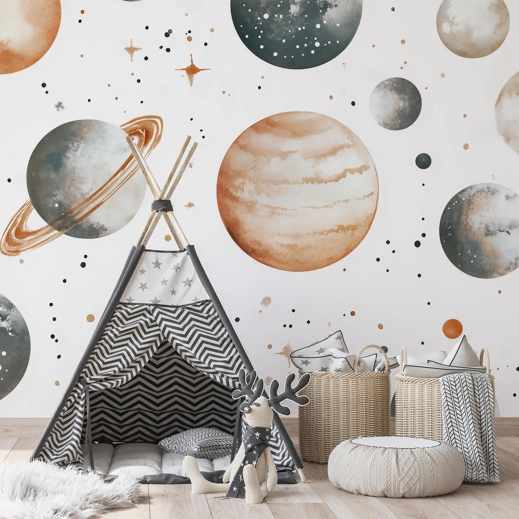 Fototapeta - Zemitý planetky (147x102 cm)