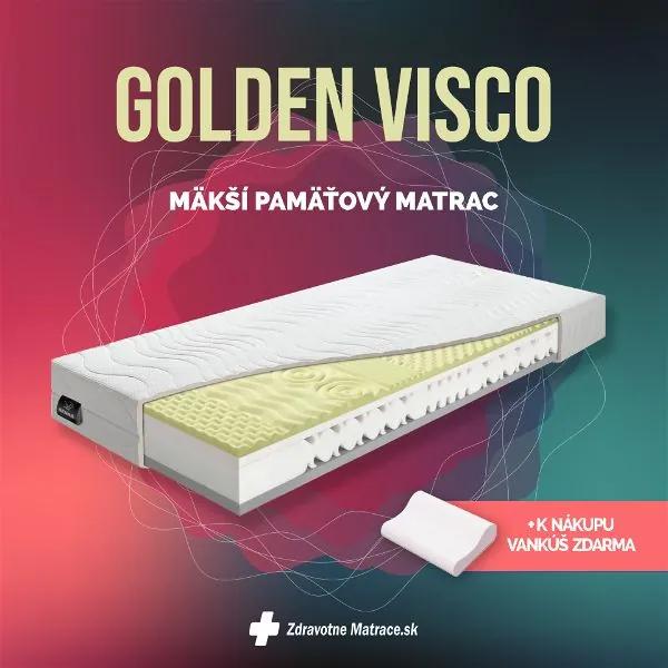 BENAB GOLDEN VISCO mäkší pamäťový matrac 100x200 cm Poťah so striebrom